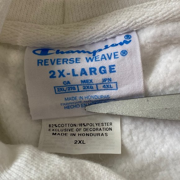 Faze Clan x Champion White Ghost Pullover Hoodie - Picture 8 of 11